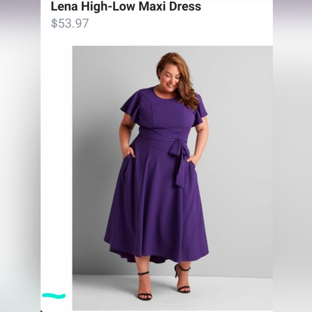 Lane Bryant Purple Lena Dress NWT 28W - Picture 13 of 13